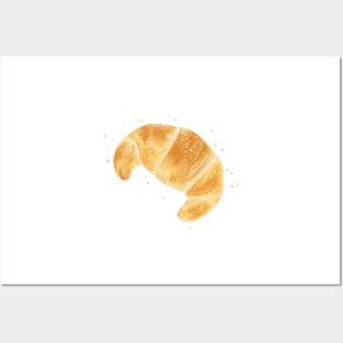 Tasty Croissant, watercolor art Posters and Art